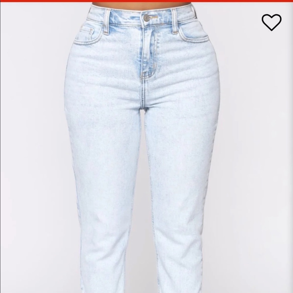Fashion nova I got it from my mama jeans size 1